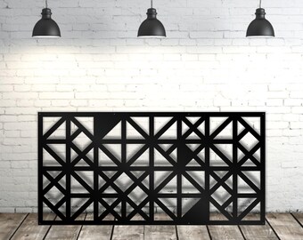 Aluminum Decorative Laser Cut Screen, Privacy Metal Panel, Indoor Outdoor Wall Art, Modern Decor, Home Decor