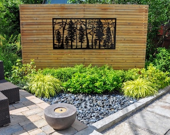 Decor Panel Metal Privacy Screen Decorative Panel Outdoor Garden Fence Art,