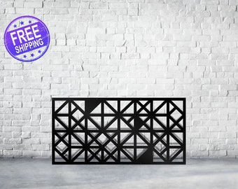 Trinity Panel, Metal Privacy Screen Decorative Panel Outdoor Garden Fence Art,