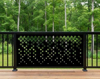 Aluminum Decor Privacy Screen, Panel, Outdoor Privacy, Outdoor Metal Wall Art, Garden Custom Metal Art, Large Metal Wall Sculpture, Fence