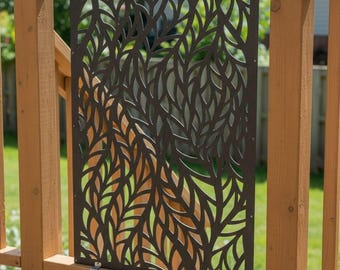 Aluminum Decorative panels, metal privacy screen, fence panel, fence privacy screen, decorative screen, garden privacy, metal garden panels