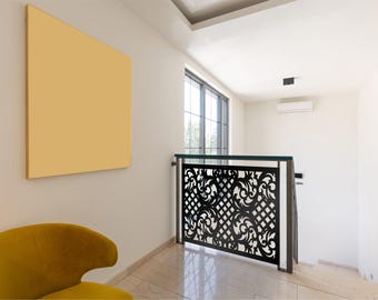 Aluminum Privacy Screen,Floral Metal Art Panel, Unique Laser Cut Metal Wall Art, Privacy Screen, Room Divider, Fence Inserts,