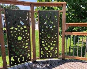 Aluminum decorative panel Metal Art home decor Panel  - Arabic privacy panel Outdoor/Indoor Living Metal Privacy Screen,