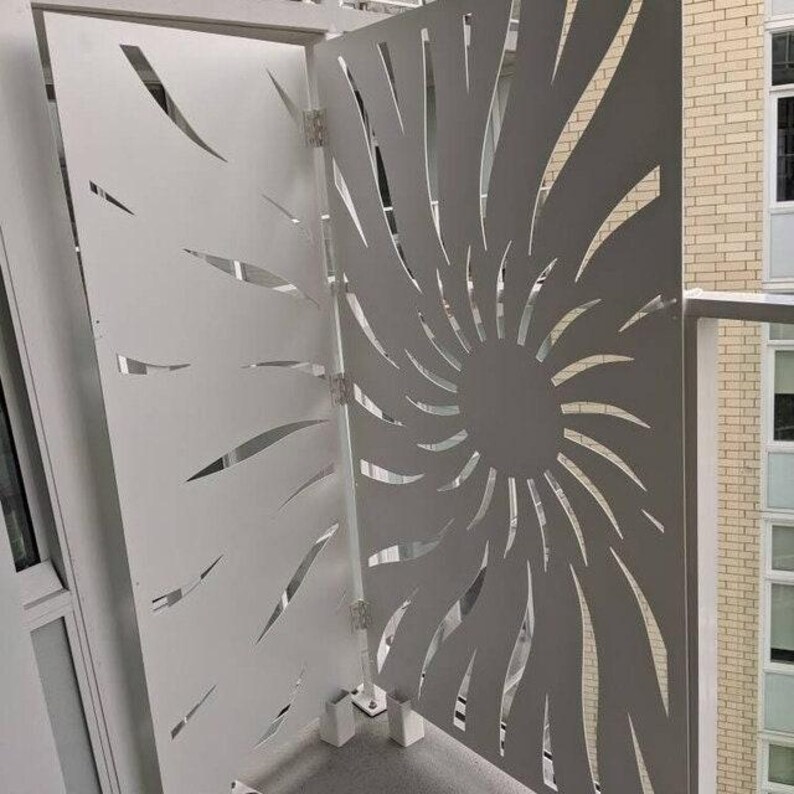 Aluminum Decor Panel Railing Custom Panels / Room Divider / Sun Privacy ...