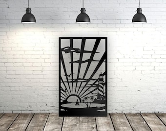 Aluminum Decor Panel Sunset  Railing Metal Fence Panel Metal Privacy Screen Decorative Panel Metal Privacy Screen,