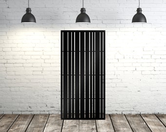 Aluminum Decor Panel Ornamental Art panels, Interior partitions, Plasma cut, Laser cut, Curtain between rooms, Stripes Style,