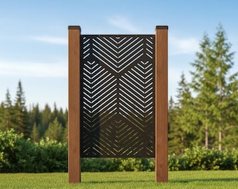 Home Decor Divider, Metal Privacy Screen, Aluminum Decor Panel, Outdoor Metal Screen, Privacy Panel