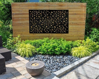 Aluminum Decor Panel Partitions Aluminum Panel Metal Panel Metal Privacy Screen, Decorative Panel, Privacy , CurlyFlower