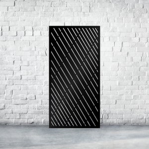 Steel Metal Stripes Wall Decoration, Modern Minimalist Design Living Room Art,  Unique Home Decor, Housewarming Gift,