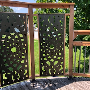 Aluminum decorative panel Metal Art home decor Panel  - Arabic privacy panel Outdoor/Indoor Living Metal Privacy Screen,