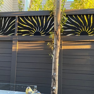 Aluminum Fence Topper Metal Railing Panel, Balcony Insert, Deck Panel, Privacy Screen Staircase Railings, Balcony Panels, Metal Fencing, Sun