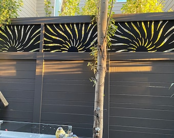 Aluminum Fence Topper Metal Railing Panel, Balcony Insert, Deck Panel, Privacy Screen Staircase Railings, Balcony Panels, Metal Fencing, Sun