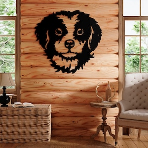 Unique Dog Metal Wall Art, Sleeping Line Art Dog Sculpture, Pet Lover Decor, Large Dog Wall Decor, Dog Lovers Gift