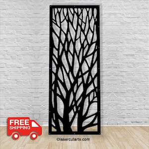 Aluminum Decor Panel gift,Branch metal privacy screen outdoor, aluminum privacy screen, privacy screen indoor, metal screen panel, Tree,