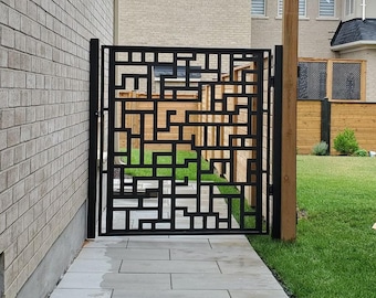 Aluminum Modern Pattern Panels, Decorative Metal Panels Exterior / Decorative Screen / Geometric Privacy Panel Outdoor/Indoor Living, gift