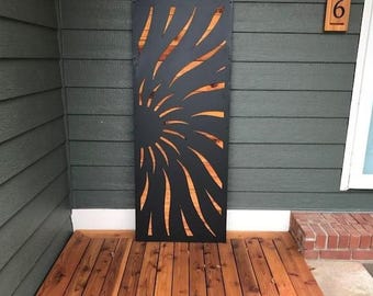 Aluminum Decor Panel Railing Custom Panels, Room Divider, Half Sun Privacy Panel, Outdoor Privacy Screen