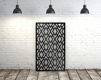 Aluminum Decor Panel Decorative Screen Metal privacy screen, Room divider, Metal wall art, Lasercutarts Metal Privacy Screen,
