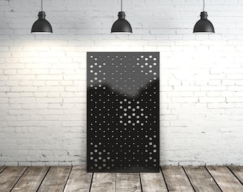 Circle Flower Decor Panel Metal Privacy Screen Decorative Panel Outdoor Garden Fence Art,