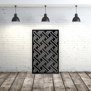 Aluminum Decor Modern Interior Railings, Staircase Decorative Panel Inserts, Metal Balusters, Custom Made, Lasercutarts Metal Privacy Screen