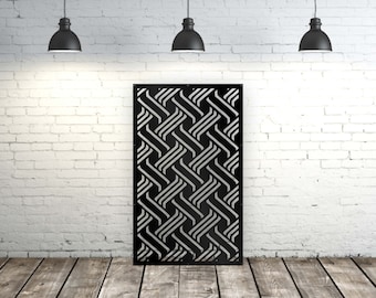 Aluminum Decor Modern Interior Railings, Staircase Decorative Panel Inserts, Metal Balusters, Custom Made, Lasercutarts Metal Privacy Screen