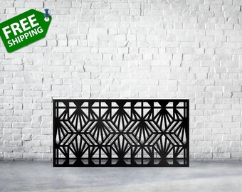 Steel Decor Metal Privacy Screen, Fence, Decorative Panel, Wall Art, Outdoor or Indoor,