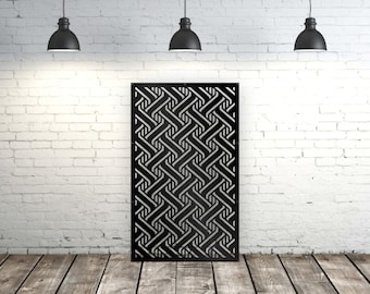 Aluminum Decor Panel Room Divider Decorative Wall Art, Custom Designed Metal Panel, Lasercutarts Metal Privacy Screen,