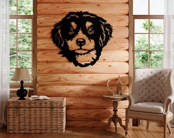 Dog Metal Wall Art, Sleeping Line Art Dog Sculpture, Pet Lover Decor, Large Dog Gift