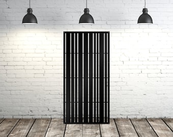 Aluminum Decor Panel Ornamental Art panels, Interior partitions, Plasma cut, Laser cut, Curtain between rooms, Stripes Style,