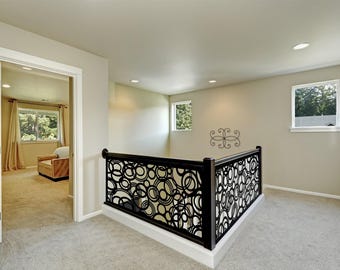 Aluminum Decor Panel 3d Сircle Panel, Metal Railing Panel, Balcony Insert, Deck Panel, Staircase Design, Privacy Screen, Fence,  gift