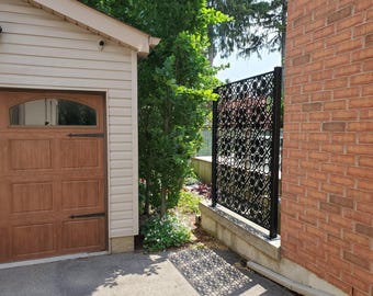 Aluminum decor Room divider screen, metal privacy screen outdoor fence décor, patio screen, metal art, metal yard art,aluminum wall art gift