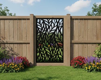 Aluminum Garden Privacy Screen, Decorative Screen, Metal Fence Panel, Metal Privacy Screen, Garden Panels, Fence Privacy