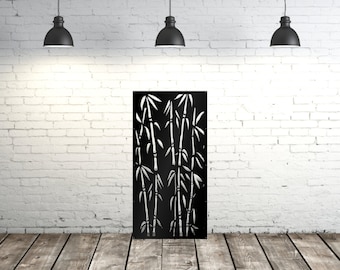 Metal Privacy Screen, Fence, Decorative Panel, Wall Art, Garden Panel, Bamboo Privacy Panel Metal Privacy Screen,