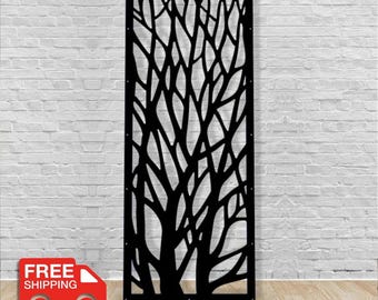 Aluminum Decor Panel gift,Branch metal privacy screen outdoor, aluminum privacy screen, privacy screen indoor, metal screen panel, Tree,