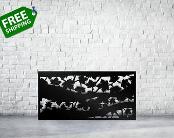 Steel Maple wind panel Privacy Panel, Metal Privacy Screen, Fence, Decorative Panel, Wall Art,
