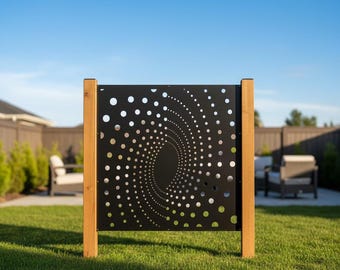 Metal Privacy Screen, Home Decor Divider, Aluminum Decor Panel, Outdoor Metal Screen, Privacy Panel