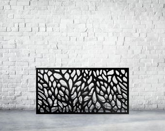 Steel,Tree Vines Panel, Decorative Laser Cut Metal Privacy Screen, Metal Fence Wall Art, Outdoor Indoor Privacy Metal Panel,