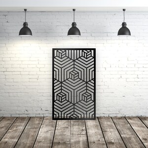 Aluminum Decor Panel Privacy Screen Metal Garden Metal Panel Aluminum Panel Metal Privacy Screen,  Geometric Room Divider