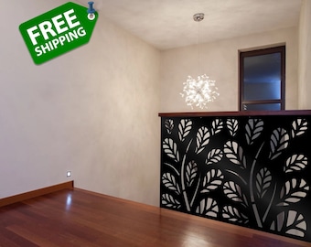 Steel Oak Decorative Panel, Wall Art, Outdoor Privacy Screen, Outdoor Privacy, Custom Metal Art,