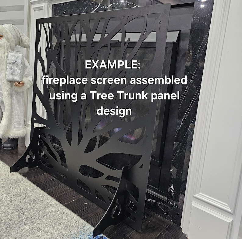 LaserCutArts Iron Fireplace Screen - Thumbnail 3