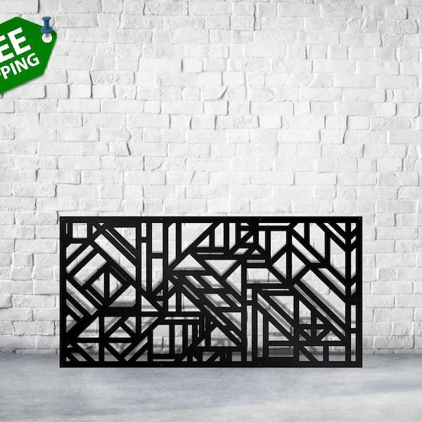 Metal Railing Panel, Balcony, Deck Panel, Fence Panels, Custom Order, Outdoor or Indoor 36"x36",