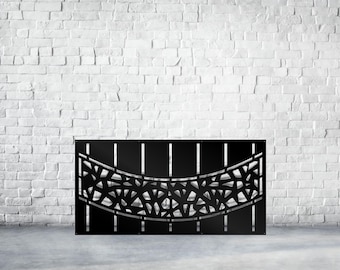 Steel Metal Railing Panel, Laser Cut Decorative Steel Privacy Panel Metal Fencing,Hanging Room Divider Partitions Panel Screen