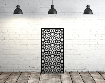 Aster Flower Panel, Decorative Aluminum Privacy Panel,