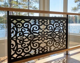 Aluminum Privacy Screen, Custom Made Size, Metal Wall Art, Panel, Gazebo, Custom Metal Art, Large Metal Wall Sculpture,