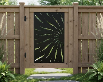 Half Sun Aluminum Decor Panel, Custom Railing Divider, Room Screen, Outdoor Privacy Panel, Decorative Fence