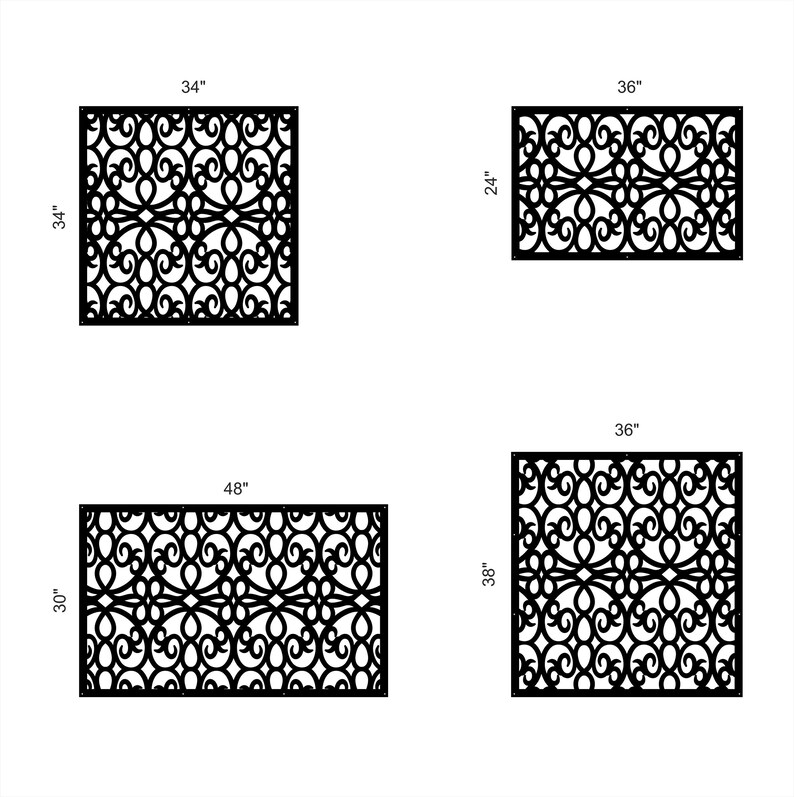 Aluminum Privacy Screen,metal Panel Inserts, Decorative Panel Inserts ...