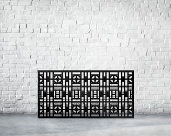 Mild Steel and Laser Cut Metal Art, Metal Privacy Screen Decorative Panel Outdoor Garden Fence Art,