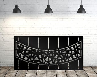 Aluminum Decor Metal Privacy Screen, Laser Cut Decorative Aluminum Privacy Panel Metal Fencing, Aluminum Universal Fence Post,