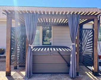 Aluminum Decorative Panel Palm Leaves Sheets For Walls / Palm leaf privacy panel Outdoor/Indoor Living Metal Privacy Screen,