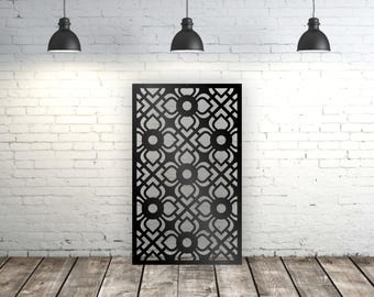 Metal Privacy Screen Decor Panel Celtic, Celtic Metal Wall Art, Outdoor Garden Fence Art, Aluminum Decor Panel