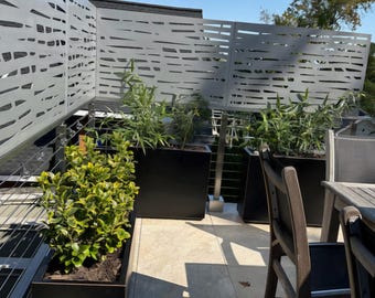 Indoor Outdoor Aluminum Panel, Metal Privacy Screen Fence Decor, Garden Wall Art